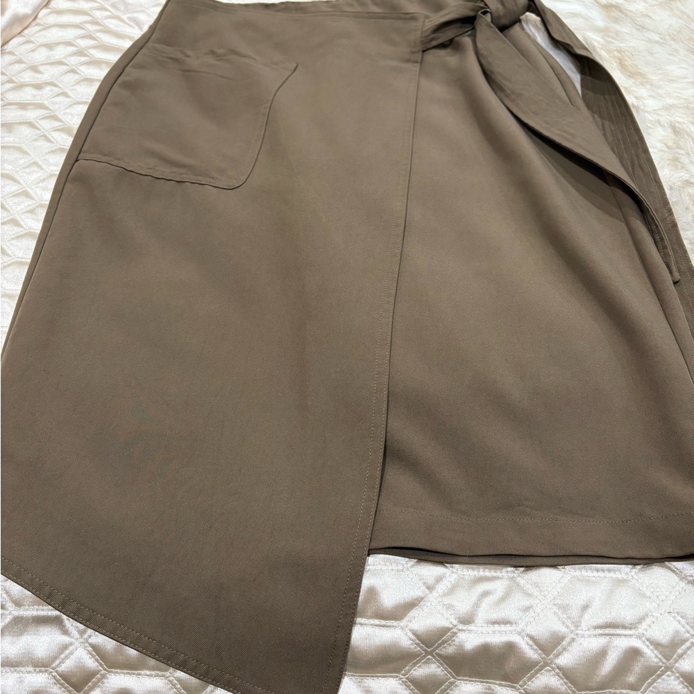 Ro & De Brown Wrap Skirt